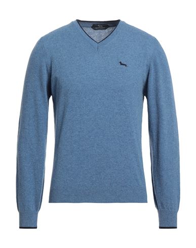 Harmont & Blaine Man Sweater Slate Blue Size Xl Merino Wool, Viscose, Polyamide, Cashmere