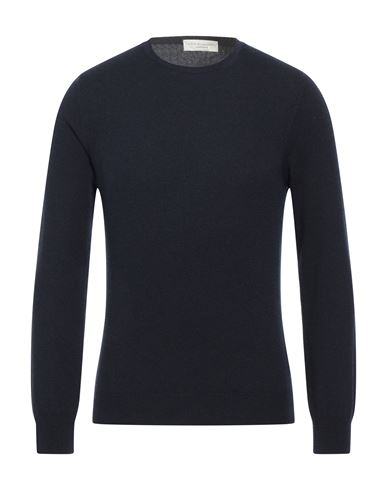 FILIPPO DE LAURENTIIS FILIPPO DE LAURENTIIS MAN SWEATER MIDNIGHT BLUE SIZE 36 CASHMERE