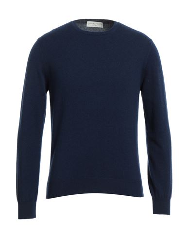 Filippo De Laurentiis Man Sweater Blue Size 38 Cotton In Navy Blue
