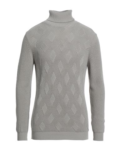 Shop Andrea Fenzi Man Turtleneck Grey Size Xxl Merino Wool, Acrylic
