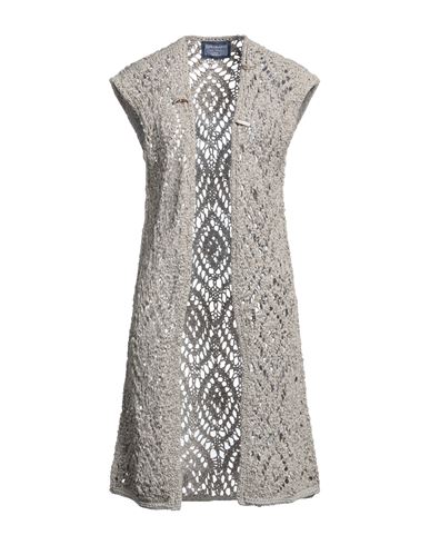Elisa Cavaletti By Daniela Dallavalle Woman Cardigan Beige Size 8 Polyester, Polyamide, Viscose, Met In Beige