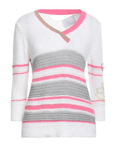 Elisa Cavaletti By Daniela Dallavalle Woman Sweater White Size 6 Cotton, Acrylic, Polyamide