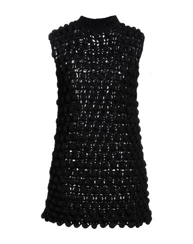 Valentino Woman Short Dress Black Size S Virgin Wool