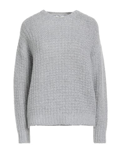 Peserico Woman Sweater Light Grey Size 6 Alpaca Wool, Virgin Wool, Viscose, Polyester