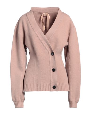 N°21 Woman Cardigan Blush Size 2 Virgin Wool