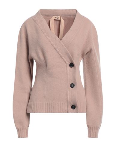 N°21 Woman Cardigan Sand Size 8 Virgin Wool In Beige