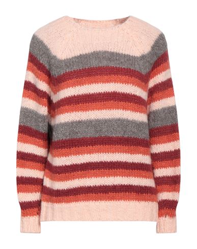 Croche Crochè Woman Sweater Light Pink Size L Acrylic, Mohair Wool, Wool, Polyamide