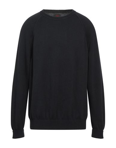 Mp Massimo Piombo Man Sweater Black Size 46 Cotton, Cashmere In Black