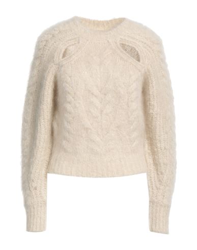 Isabel Marant Woman Sweater Ivory Size 6 Mohair Wool, Polyamide, Wool, Elastane In White