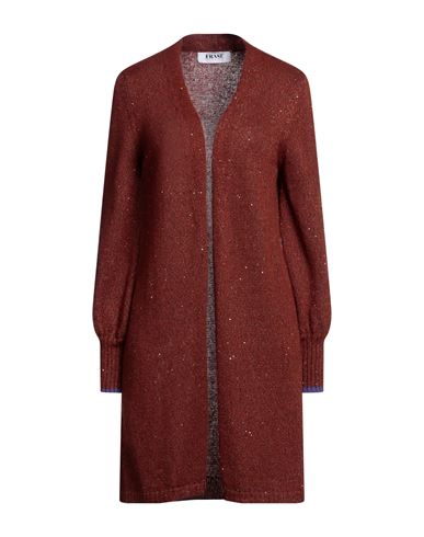 Frase Francesca Severi Woman Cardigan Brown Size 6 Synthetic Fibers, Mohair Wool, Virgin Wool