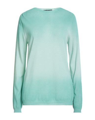 HIGH HIGH USE WOMAN SWEATER LIGHT GREEN SIZE L COTTON, POLYAMIDE 