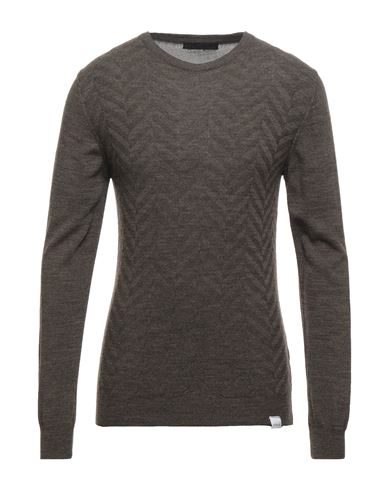 Exte Man Sweater Khaki Size Xxl Wool, Acrylic In Beige