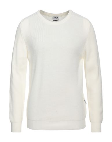 Berna Man Sweater Cream Size L Dralon In White