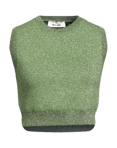 Circus Hotel Woman Sweater Acid Green Size 8 Viscose, Polyamide