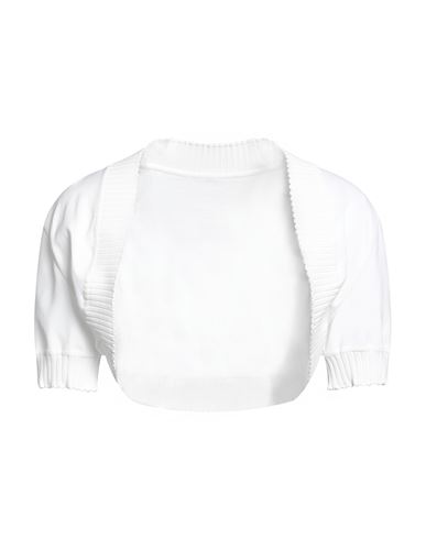 Alaïa Woman Shrug White Size 6 Viscose, Polyester, Polyamide