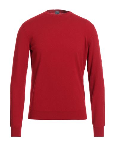 Fedeli Man Sweater Garnet Size 40 Cashmere In Red