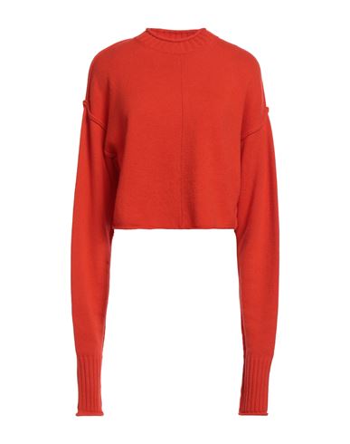 Sportmax Woman Sweater Tomato Red Size S Wool, Cashmere In Orange