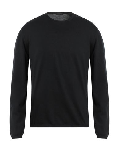 CRUCIANI CRUCIANI MAN SWEATER BLACK SIZE 46 COTTON