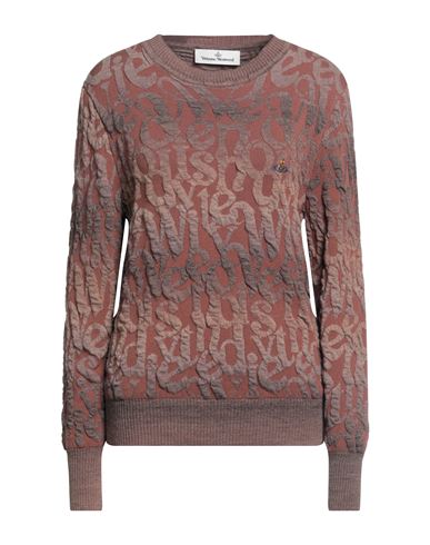 Vivienne Westwood Woman Sweater Brown Size L Acrylic, Viscose, Virgin Wool, Polyester