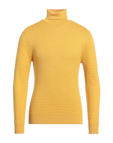 Darwin Man Turtleneck Yellow Size 46 Merino Wool, Acrylic