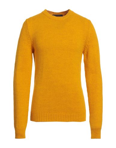 Esteban Martinez Man Sweater Yellow Size 38 Acrylic, Virgin Wool