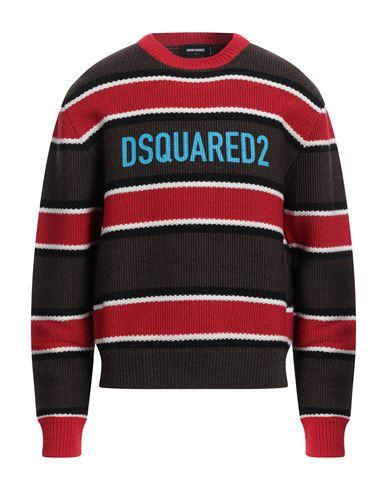 Dsquared2 Man Sweater Red Size Xl Virgin Wool