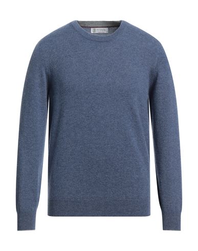 Brunello Cucinelli Man Sweater Light Blue Size 38 Cashmere