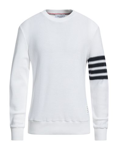 Thom Browne Man Sweater White Size 3 Cotton
