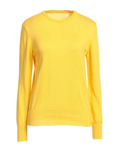 Bellwood Woman Sweater Ocher Size L Cotton In Yellow