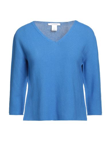 Bellwood Woman Sweater Bright Blue Size L Cotton