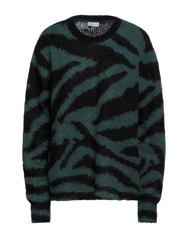 Dries Van Noten Woman Sweater Dark Green Size M Alpaca Wool, Polyamide, Merino Wool