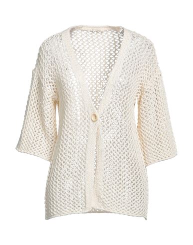 Bellwood Woman Cardigan Ivory Size S/m Cotton, Polyacrylic In White