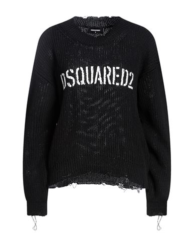 Shop Dsquared2 Woman Sweater Black Size M Cotton