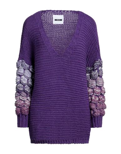 Dimora Woman Sweater Purple Size Onesize Acrylic, Wool, Viscose, Alpaca Wool