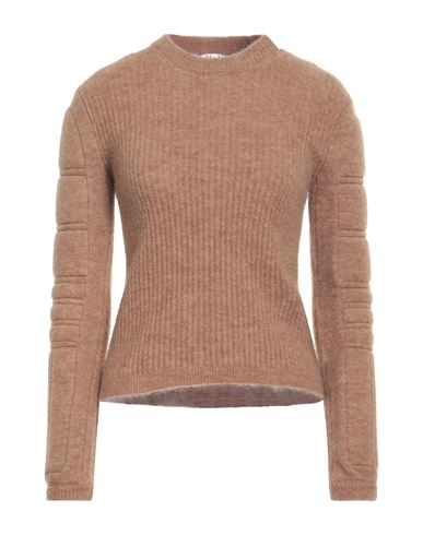 Max Mara Woman Sweater Camel Size M Mohair Wool, Wool, Polyamide, Elastane, Polyurethane In Beige