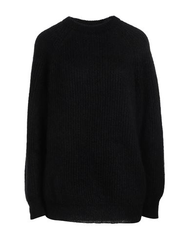 Max Mara Woman Sweater Black Size Xxl Mohair Wool, Polyamide, Wool