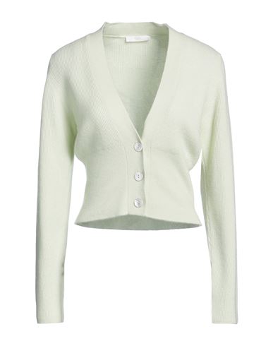 Fedeli Woman Cardigan Acid Green Size 6 Cashmere