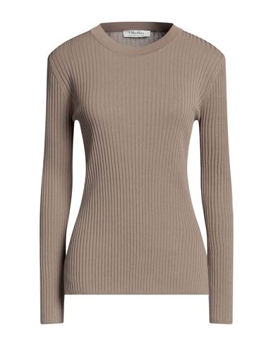 's Max Mara Woman Sweater Khaki Size L Cotton, Viscose In Beige