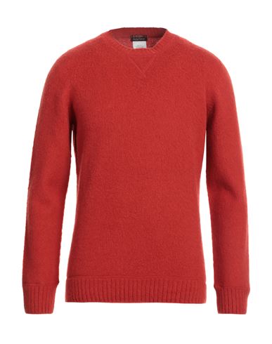 Barba Napoli Man Sweater Red Size 42 Virgin Wool