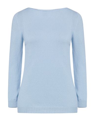 Fedeli Woman Sweater Light Blue Size 10 Cashmere