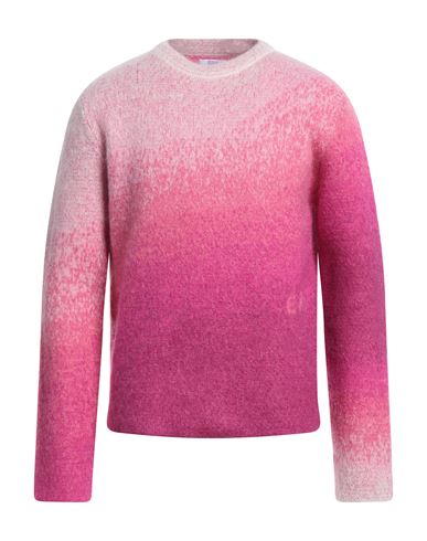 Shop Erl Man Sweater Fuchsia Size M Mohair Wool, Polyamide, Wool In Pink