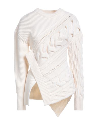 Alexander Mcqueen Woman Sweater Ivory Size Xs Wool In White