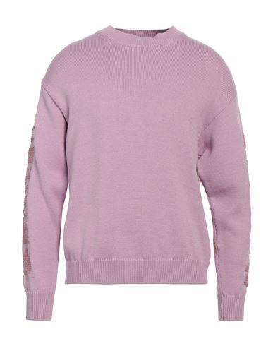 Barrow Man Sweater Lilac Size Xl Merino Wool, Acrylic In Purple