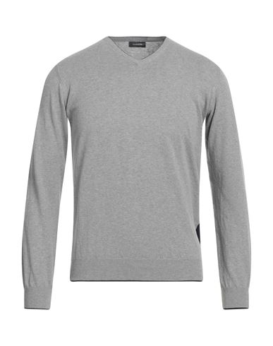 Rossopuro Man Sweater Grey Size 4 Cotton