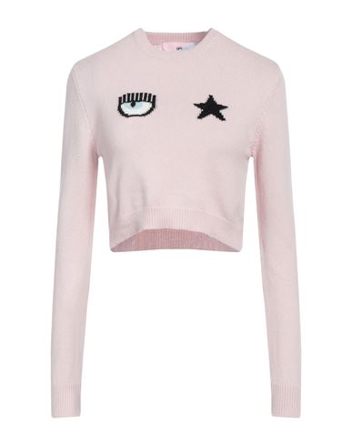 Chiara Ferragni Woman Sweater Light Pink Size L Wool, Viscose, Polyamide, Cashmere