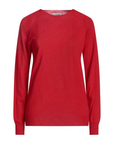 Croche Crochè Woman Sweater Red Size S Merino Wool In Red