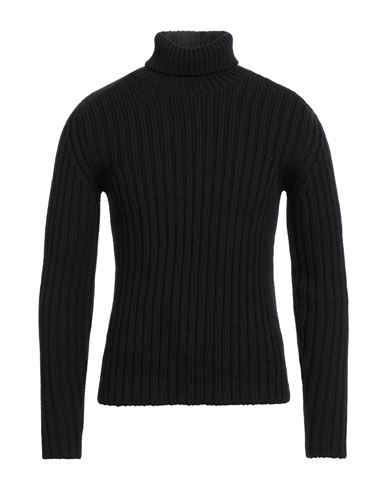 Ten C Man Turtleneck Black Size 40 Wool In Black