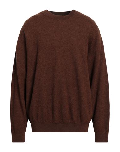 American Vintage Man Sweater Brown Size L/xl Merino Wool