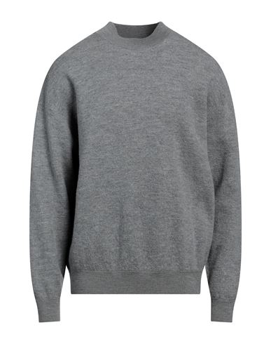 American Vintage Man Sweater Grey Size L/xl Merino Wool