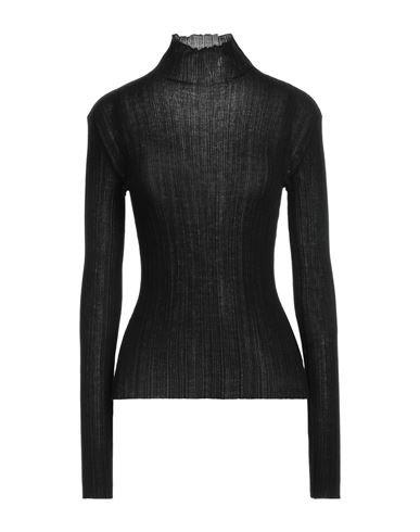Agnona Woman Turtleneck Black Size S Cashmere, Silk